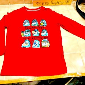 Child’s t shirt Christmas / winter funny. Size s (6-7). 50% cotton 50% poly